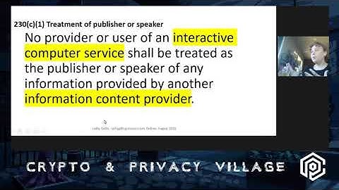 DEF CON Safe Mode Crypto and Privacy Village - Cathy Gellis, Riana Pfefferkorn - Fireside Chat