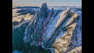 The Incision Couloir: Skiing Federation Peak, Tasmania