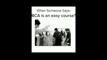 when someone says that BCA is an easy course😭 #shorts #video