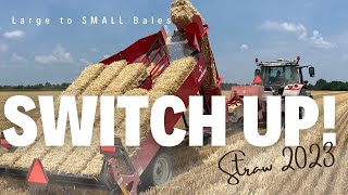 Switching up: Large Squares to Small Squares & a shiney new AE15 !!!! { A Farm Vlog } straw 2023