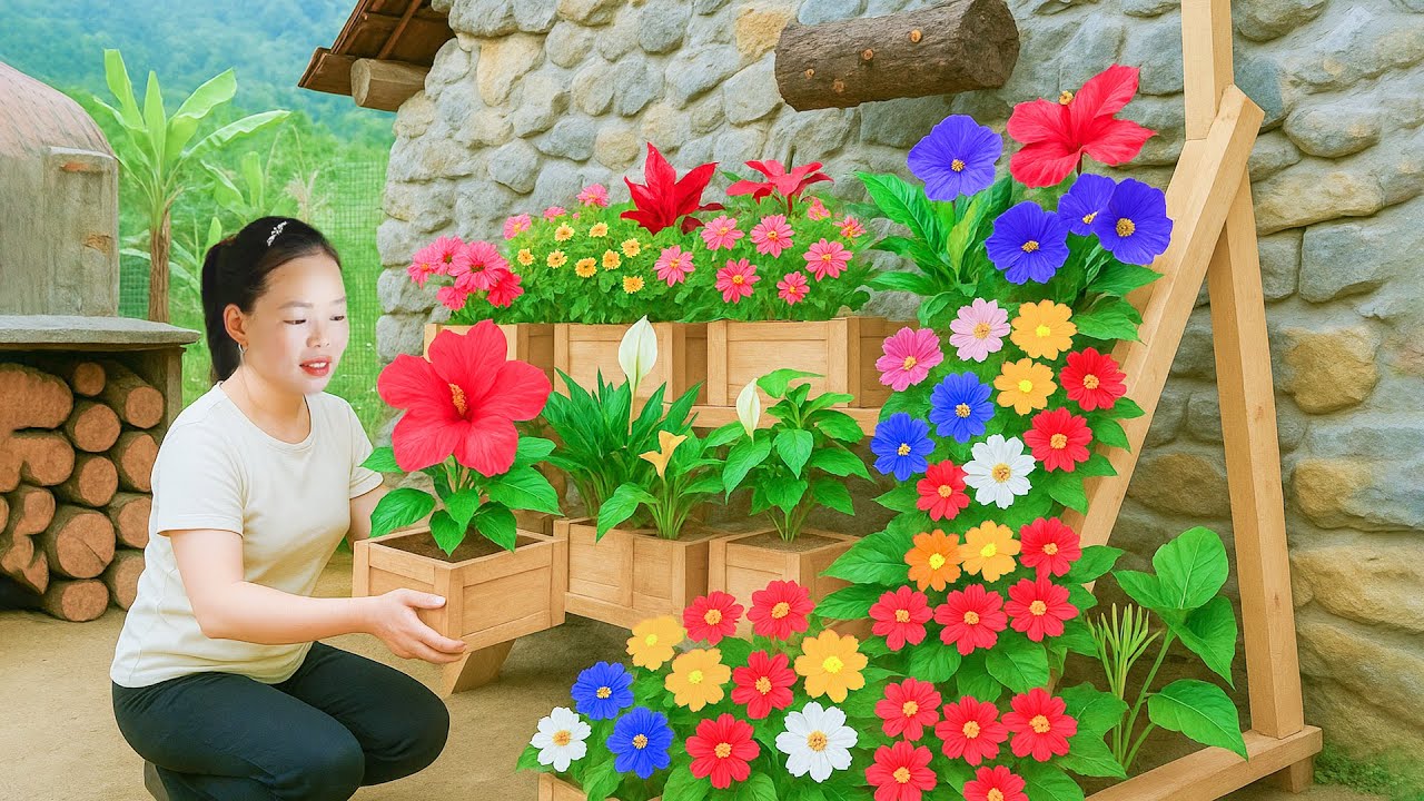 Colorful Flower Garden   Peaceful Countryside Life and Relaxing Gardening