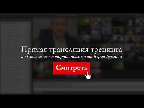 Онлайн: Юрий Бурлан. Звуковой вектор. Системно-векторная психология