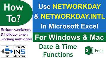 How to Use NETWORKDAYS Function in Excel | Calculate Working Days With Holidays | Learn in 5 Minutes
