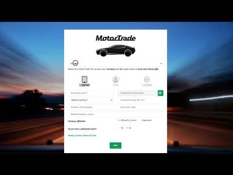 Arval MotorTrade - Registrierung
