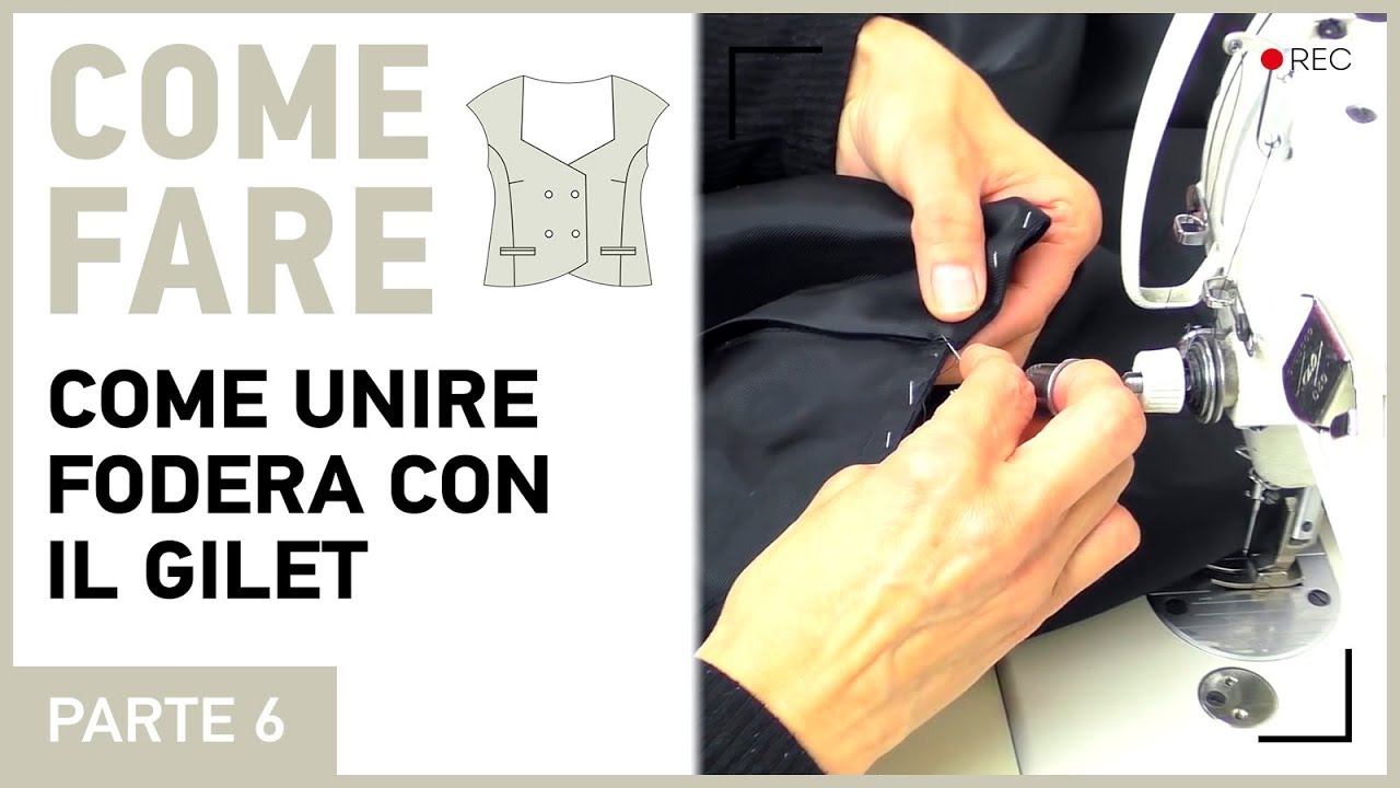 Modellazione gilet. Uniamo la fodera con il nostro capo. Parte 6