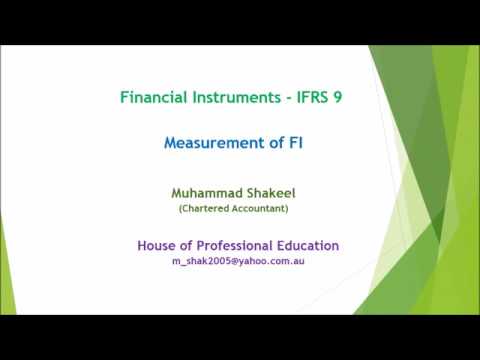 Measurement of Financial Instruments IFRS 9