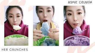 [ASMR] Her Crunches Eating Sounds |Satisfying Video|608 氷を食べる/ICEEATING