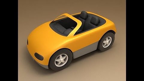 3Ds Max toy car modeling tutorial 2017 - Final part