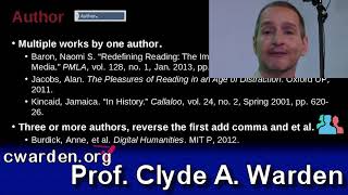 Research Writing MLA Unit 9.4 Three or More Authors