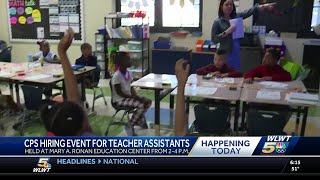 Cincinnati Public Schools holding hiring event to fill open teacher assistant positions