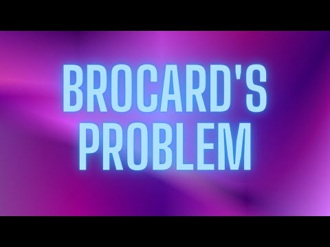 Brocard's problem and Brown numbers