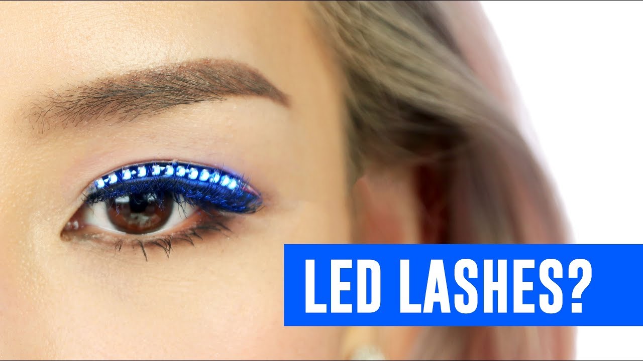 Testing out LED Lashes -