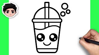 How To Draw Cute Cup Drink