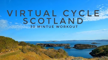 Indoor Cycling Workout Video With Music | Virtual Bike Ride | Scotland The Highlands