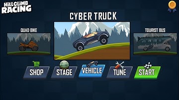 Hill Climb Racing - Gameplay Walkthrough Part 1 - CYBERTRUCK ( IOS, ANDROID )