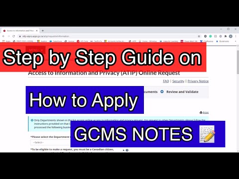 Step by Step Guide on HOW TO APPLY GCMS NOTES | Know the status of your PR application |ATIP Request