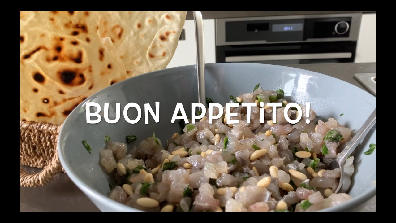 Tartare di barracuda alla Ligure