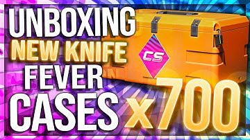 UNBOXING 700 FEVER CASES (NEW KNIFE CASE)
