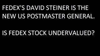 DAVID STEINER USPS POSTMASTER GENERAL . FEDEX STOCK ANALYSIS. UNDERVALUED STOCK. #2025 #CNN #nasdaq