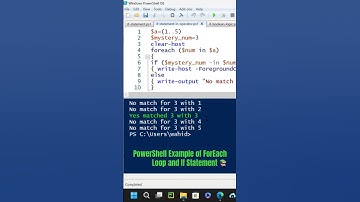 PowerShell Example of ForEach Loop and If Statement 📚