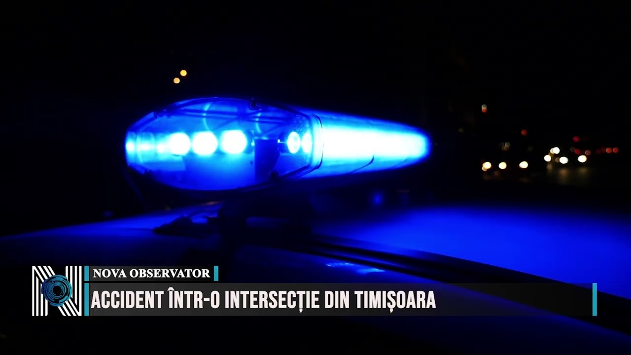 Accident într-o intersecție din Timișoara Accident într-o intersecție din Timișoara