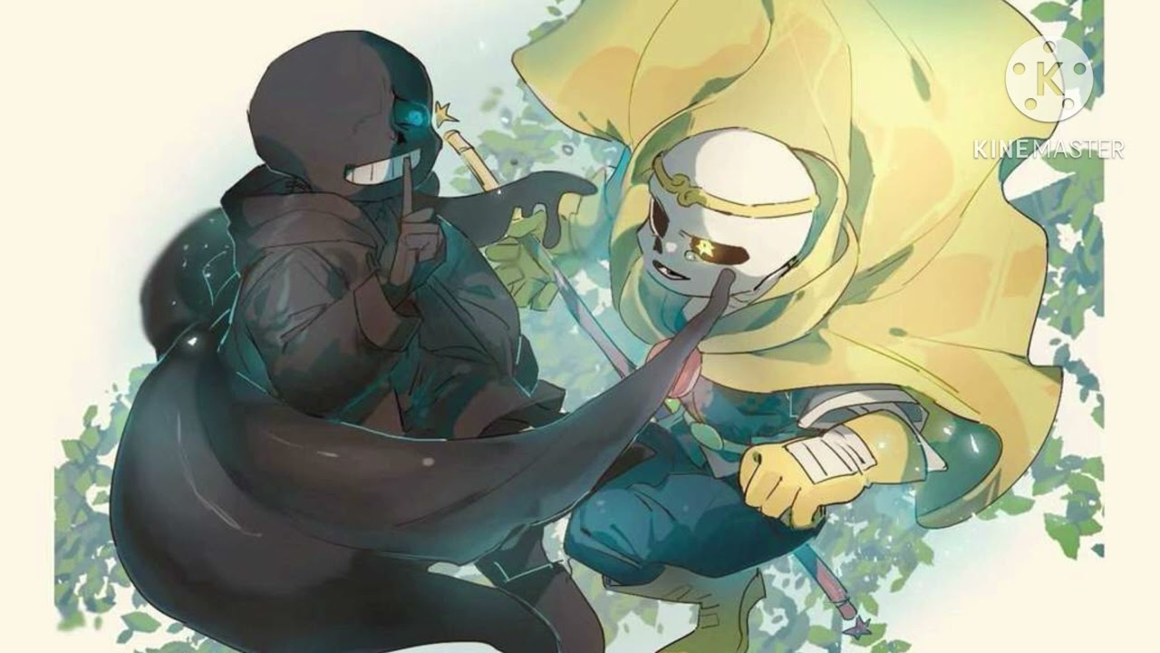 Nightmare Sans и Dream Sans x Little Sister Listener (первая встреча) (по запросу AFCtale)