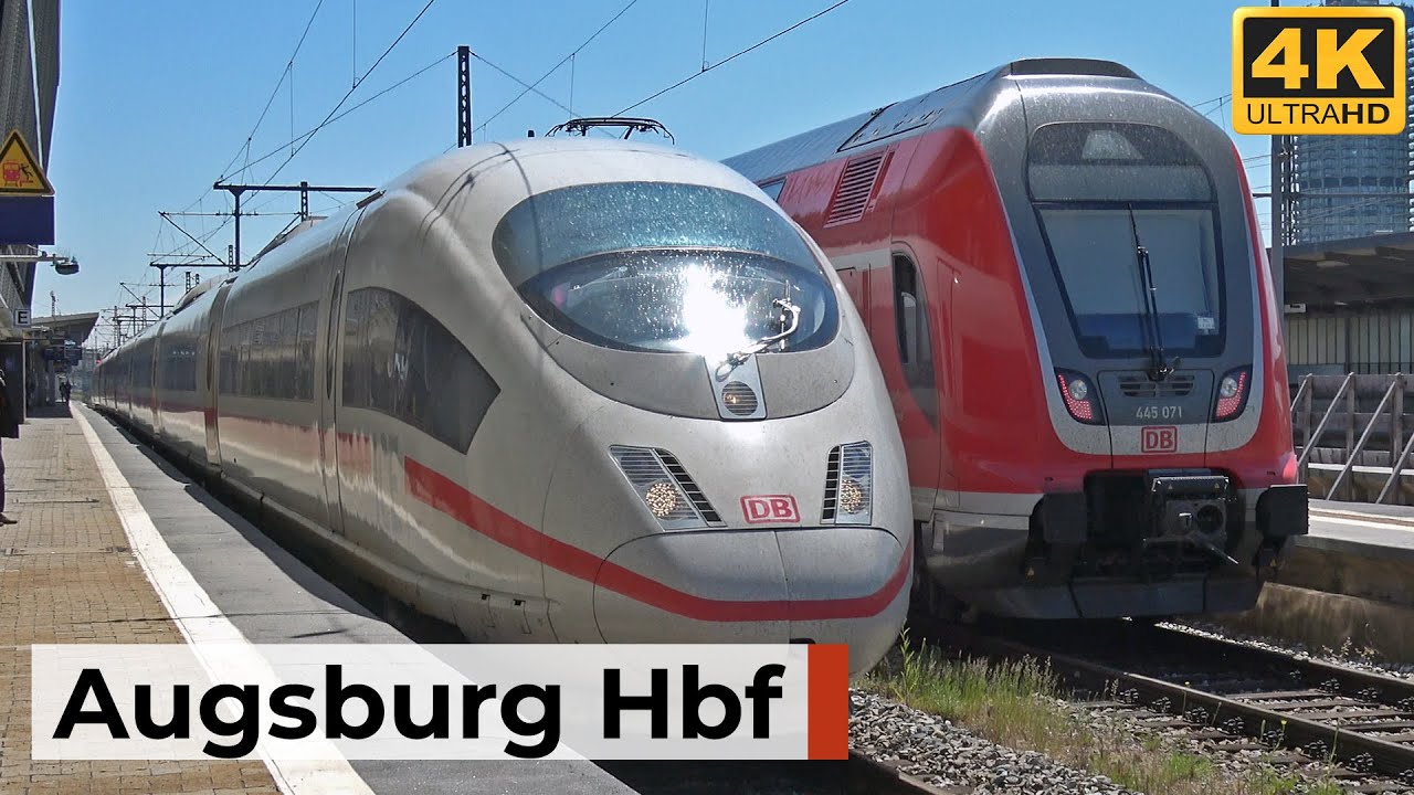 Augsburg Hbf 10.05.2025 - Vielfältiger Bahnverkehr mit BRB, Güterzügen & ICE im Nah- und Fernverkehr