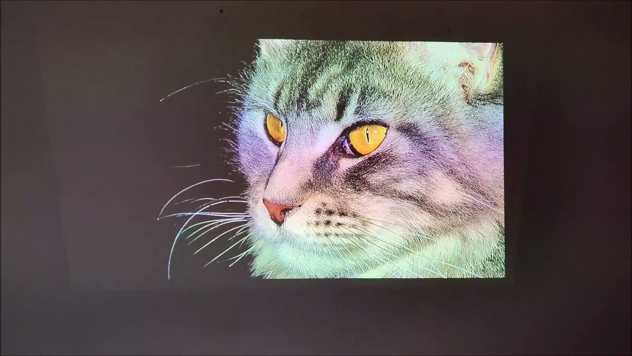 BENQ GV30 projector short test and menus