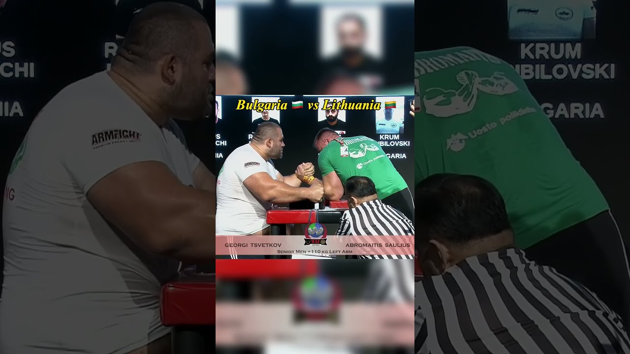 Armwrestling World Championship 2022 Bulgaria vs Lithuania