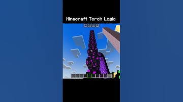 #Minecraft torch logic moment ☠️
