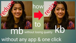 how to resize and reduce photo | resize image without losing quality | photo image resizer |#shorts screenshot 4