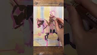 January gouache demo for patreon! Few spots avail in my zoom classes! #medieval #knights #gouache