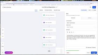 Creating Workflows for Live Webinars