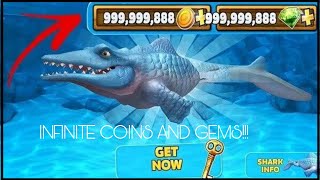 How to get unlimited coins and gems in  hungry shark(working) screenshot 2