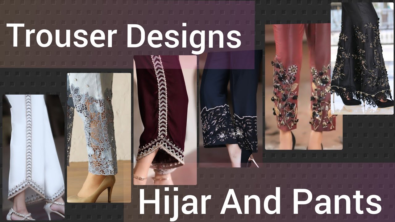 Beautiful & Useful Trouser Designs/Pants For Girls And Womens/Trousers, Pants, Hijar, Gharara