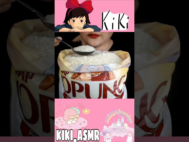raw rice eating #rawrice #mukbang #rawriceeatingsounds