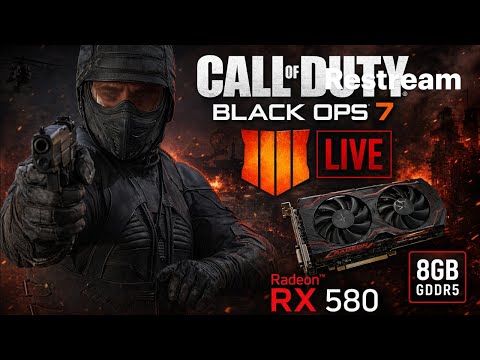 🔴 AO VIVO: BO7 RODA LISO NO PC FRACO? RX 580 TESTE REAL!
