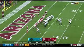 Cam Newton's first touchdown back with the Panthers