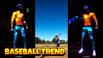 BASEBALL TREND 🥵🔥|| Freefire Lobby Edit Tutorial 💥 || Alight motion preset XML FF ✨📉   || GamerShy