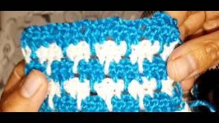 #غرزة#جاكار#بالكروشيه# طريقه عمل غرزه الجاكار بالكروشيه مع dody crochet