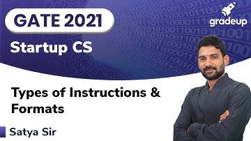 TYPES OF INSTRUCTIONS, FORMATS | GATE CS 2021 | Computer Organization  StartUp Series | Gradeup