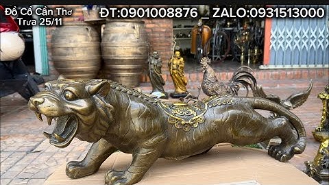 Bộ bàn bằng đồng nặng 80kg _ Hổ đồng to #đồcổcầnthơ #đồcổ 