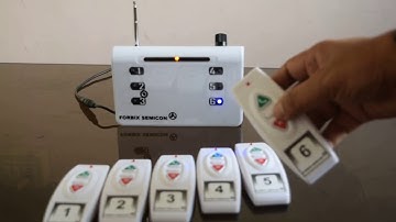 6 remote wireless calling system, FORBIX SEMICON