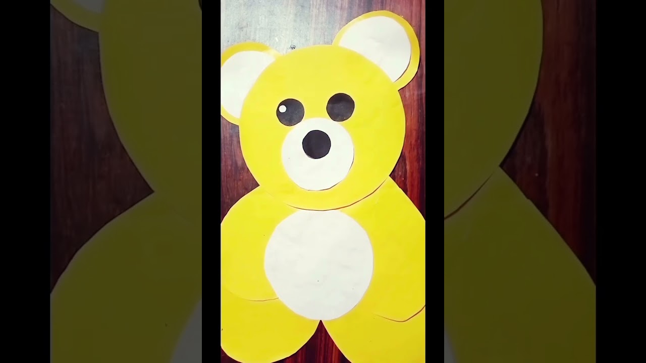 Yellow teddy craft 💛#
