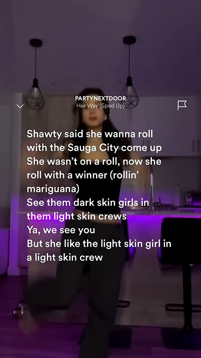 her way (sped up) lyrics
