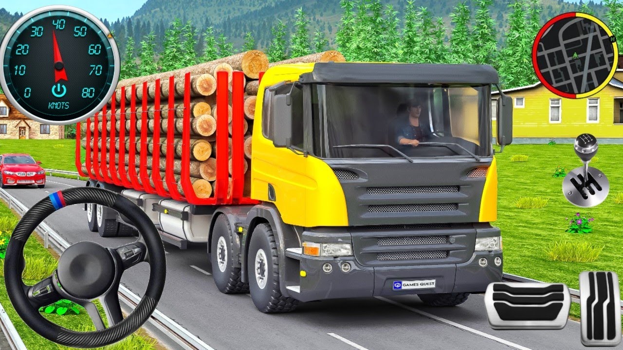 New American Truck Cargo Trailer Driving 3D- Transporter Truck Game 2026 Simulator Android GamePlay