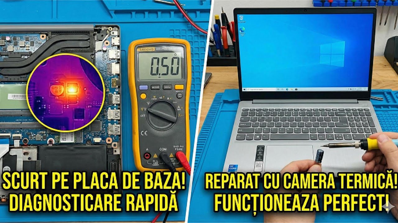 Lenovo IdeaPad 3 : Scurt pe Linia Principală (19V). Diagnosticare Rapidă și Înlocuire Condensator.