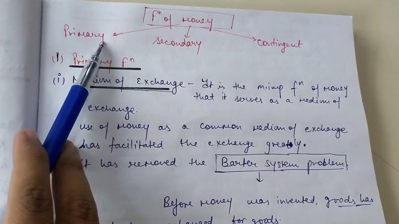 Monetary System| Money and it's functions - YouTube