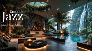 Elegant Living Room Ambience with Smooth Jazz Music | Relaxing Summer Jazz Music for Focus & Relax