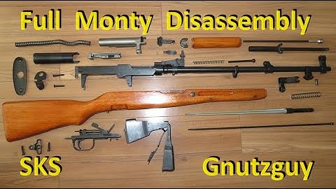 SKS Full Monty Disassembly & field stripping for cleaning. 1/2